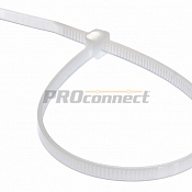 Хомут-стяжка кабельная нейлоновая REXANT 200 x3,6 мм, белая, упаковка 100 шт.