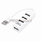Разветвитель USB на 4 порта белый REXANT