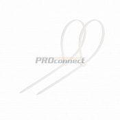 Хомут-стяжка кабельная нейлоновая REXANT 120 x2,5 мм, белая, упаковка 100 шт.