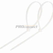 Хомут-стяжка кабельная нейлоновая REXANT 500 x4,8 мм, белая, упаковка 100 шт.