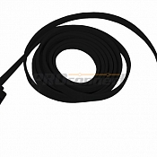 USB кабель универсальный microUSB шнур плоский 1 м черный