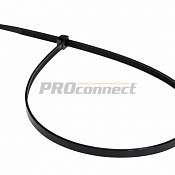 Хомут-стяжка кабельная нейлоновая REXANT 400 x4,8 мм, черная, упаковка 100 шт.