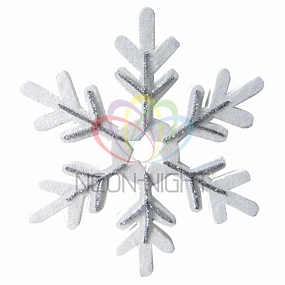 Елочная фигура "Снежинка сказочная"  40 см, цвет серебряный
