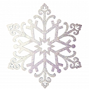 Елочная фигура "Снежинка "Снегурочка", 81 см, цвет белый