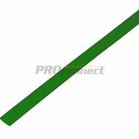 Термоусадочная трубка REXANT 5,0/2,5 мм, зеленая, упаковка 50 шт. по 1 м