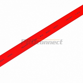 Термоусадочная трубка REXANT 10,0/5,0 мм, красная, упаковка 50 шт. по 1 м