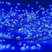 Гирлянда "Мишура LED"  3 м  прозрачный ПВХ, 288 диодов, цвет синий