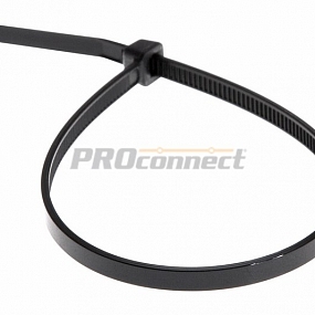 Хомут-стяжка кабельная нейлоновая REXANT 200 x2,5 мм, черная, упаковка 100 шт.