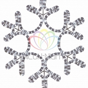 Фигура "Снежинка" цвет ТЕПЛЫЙ БЕЛЫЙ, размер  45*38 см  NEON-NIGHT