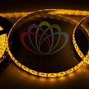 LED лента силикон, 8 мм, IP65, SMD 2835, 60 LED/m, 12 V, цвет свечения желтый