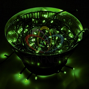 Гирлянда "Твинкл Лайт" 10 м,  черный ПВХ, 100 диодов, цвет зеленый
