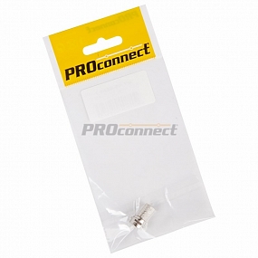 Разъем антенный на кабель, штекер F для кабеля RG-6, (1шт.) (пакет)  PROconnect