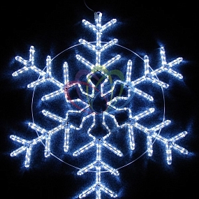 Фигура световая "Снежинка" цвет белый, размер 95*95 см,  мерцающая  NEON-NIGHT