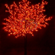 Светодиодное дерево "Сакура", высота 3,6м, диаметр кроны3,0м, красные светодиоды, IP 54, понижающий трансформатор в комплекте, NEON-NIGHT
