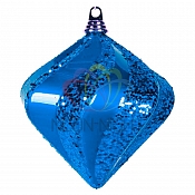 Елочная фигура "Алмаз", 25 см, цвет синий