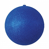 Елочная фигура "Шар с блестками", 25 см, цвет синий