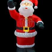 3D фигура надувная "Дед Мороз приветствует", размер 240 см, внутренняя подсветка 5 LED, компрессор с адаптером 12В, IP 65 NEON-NIGHT