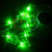 Фигура светодиодная "Елочка" на присоске с подвесом, цвет зеленый