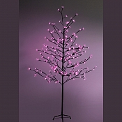 Дерево комнатное "Сакура", коричневый цвет ствола и веток, высота 1.5 метра, 120 светодиодов розового цвета, трансформатор IP44  NEON-NIGHT