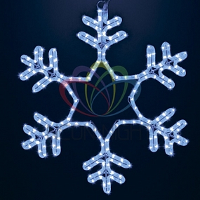 Фигура "Снежинка" LED Светодиодная, без контр. размер 55*55см,   "СИНЯЯ"  NEON-NIGHT