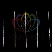 Гирлянда "Тающие сосульки" светодиодная, 8шт х 50см, шаг 40см,  230 В (с трансформатором) мульти светодиоды