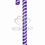 Елочная фигура "Карамельная палочка" 121 см, цвет фиолетовый/белый