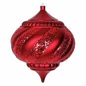 Елочная фигура "Лампа", 25 см, цвет красный