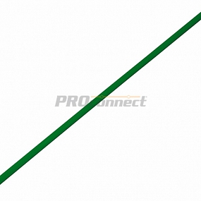 Термоусадочная трубка REXANT 1,5/0,75 мм, зеленая, упаковка 50 шт. по 1 м