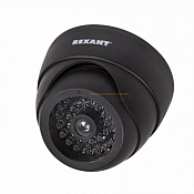 Муляж камеры REXANT, внутренний, купольный с вращающимся объективом, черный