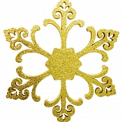 Елочная фигура "Снежинка "Морозко", 66 см, цвет золотой