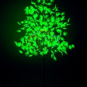 Светодиодное дерево "Клён", высота 2,1м, диаметр кроны 1,8м, зеленые светодиоды, IP 65, понижающий трансформатор в комплекте, NEON-NIGHT