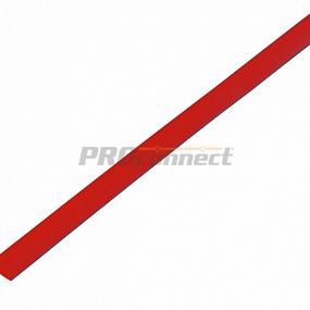Термоусадочная трубка REXANT 5,0/2,5 мм, красная, упаковка 50 шт. по 1 м