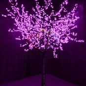 Светодиодное Дерево "Сакура", высота 2,4м, диаметр кроны 2,0м, фиолетовые диоды, IP 65, понижающий трансформатор в комплекте, NEON-NIGHT