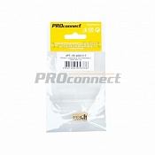 Разъем антенный на кабель, штекер F для кабеля RG-6, GOLD, (1шт.) (пакет)  PROconnect