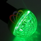 Лампа шар e27 9 LED  Ø50мм зеленая