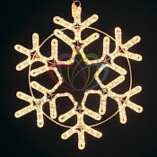 Фигура "Снежинка" цвет ТЕПЛЫЙ БЕЛЫЙ, размер 55*55 см  NEON-NIGHT