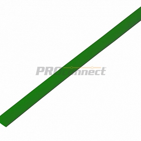Термоусадочная трубка REXANT 6,0/3,0 мм, зеленая, упаковка 50 шт. по 1 м